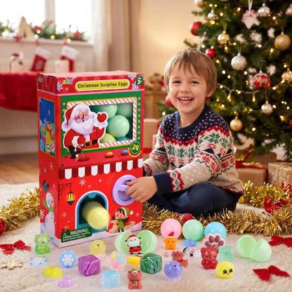 JOLLIA Adventskalender 2026 Kerst Gachapon Squishy Speelgoed 24 Stuks & Halloween Adventskalender