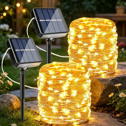 Solar Outdoor String Lights – 80FT 240 LED Fairy Lights Waterproof Decor for Yard, Trees & Holidays