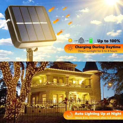 Solar Outdoor String Lights – 80FT 240 LED Fairy Lights Waterproof Decor for Yard, Trees & Holidays